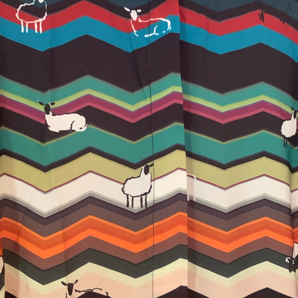 Eloquii Multicolor Chevron Sheep Dress - Picture 3 of 12